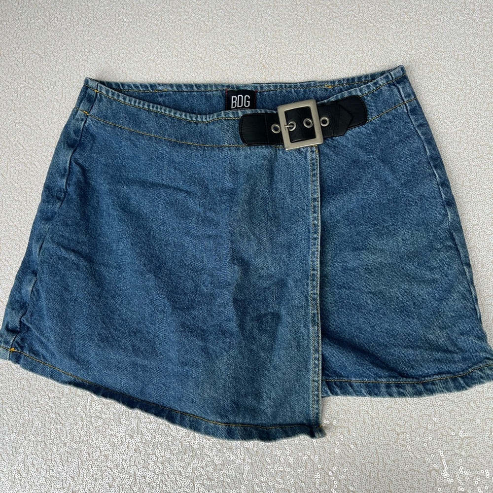 BDG Denim Skort with Belt